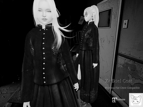 Second Life Marketplace - DEMO Maitreya Flat Chest , fuayu Zadkiel Coat